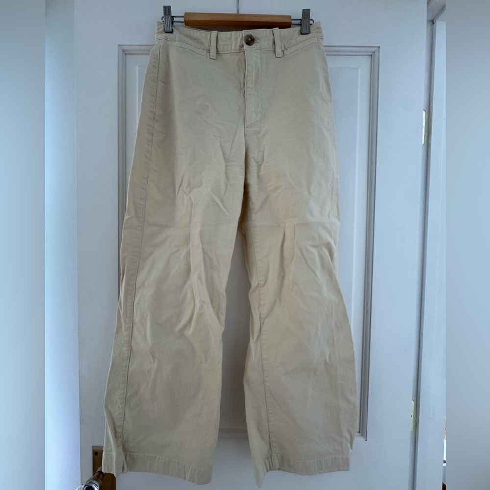 GAP Wide-Leg Women's Pants in Light Tan
